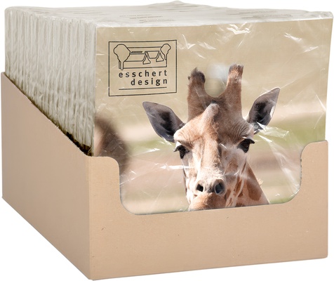 Servilletas de Papel Jirafa 33x33cm